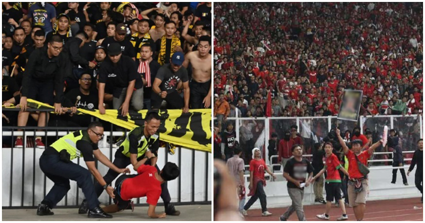 VIDEO: Fan cuồng Indonesia 'chơi bẩn' CĐV Malaysia tại VL WC 2022