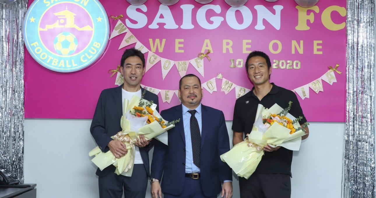 Sài Gòn FC ra mắt 2 chuyên gia 'khủng' người Nhật Bản