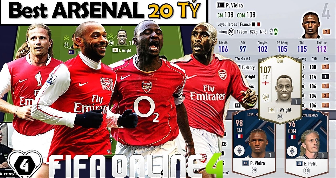 Xây dựng và trải nghiệm team color Arsenal trong FIFA Online 4