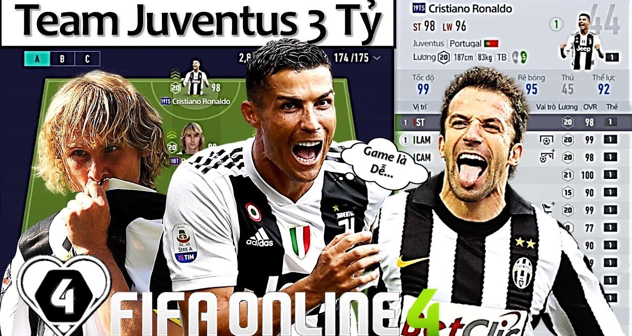 Xây dựng và trải nghiệm team color Juventus trong FIFA Online 4