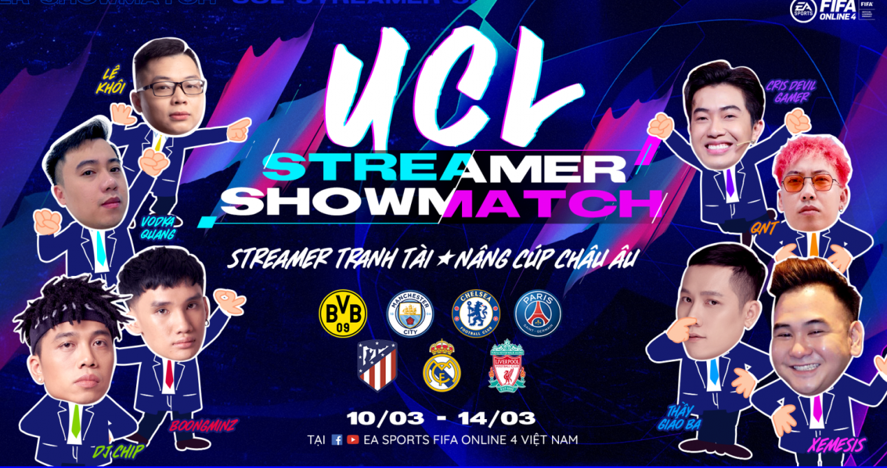 FIFA Online 4 ra mắt sự kiện 'UCL Streamer Showmatch'