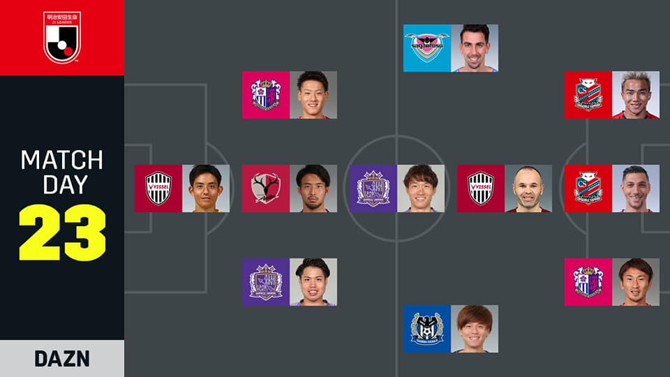 Chanathip and Iniesta feature in J-League round 23 best XI