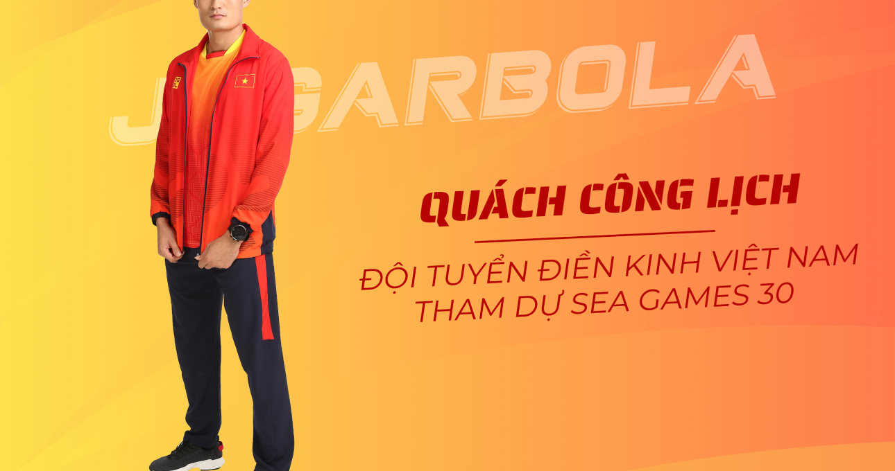 Hot boy Điền kinh Quách Công Lịch toả sáng trong trang phục SEA Games 30
