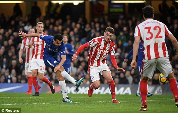 Highlights: Chelsea 5-0 Stoke City (Vòng 21 Ngoại hạng Anh)