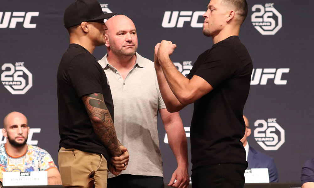 Chủ tịch UFC phủ nhận thông tin Diaz vs Poirier sẽ tranh đai hạng cân mới 165lbs? 