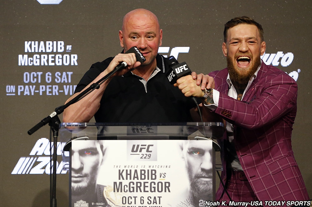 UFC công bố mức lương: 'Conor hoàn toàn có thể lấy 100 triệu đô nhờ UFC 229?'