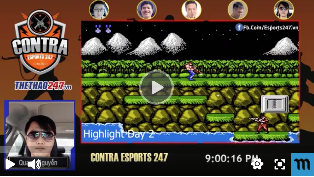 VIDEO: Màn phá đảo Contra như hack ở giải Contra Esports 247 