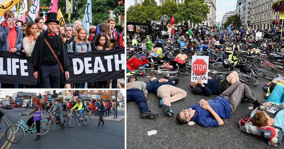 Hàng trăm người đi xe đạp biểu tình chống 'cái chết' ở London