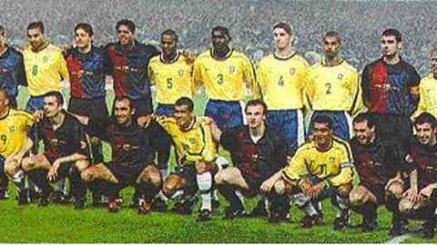VIDEO: Trận giao hữu kinh điển Brazil vs Barca (1999)