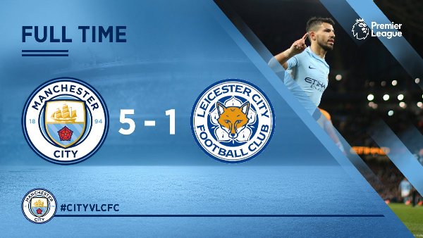 Highlights: Man City 5-1 Leicester (Vòng 27 Ngoại hạng Anh)