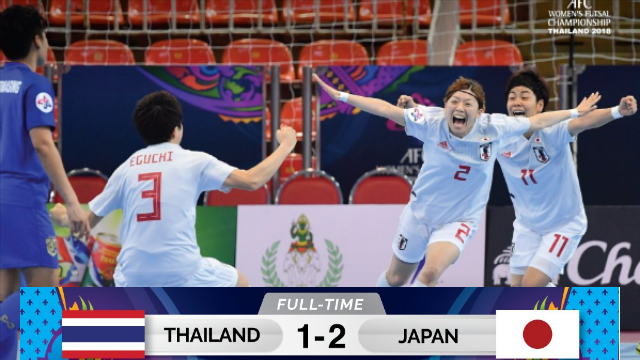 Video Futsal: Nữ Thái Lan 1-2 Nữ Nhật Bản (Bán kết châu Á)