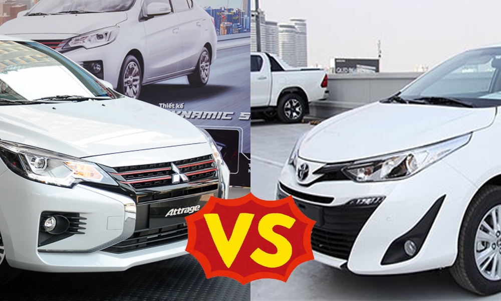 So sánh xe Mitsubishi Attrage 2020 và Toyota Vios 2020