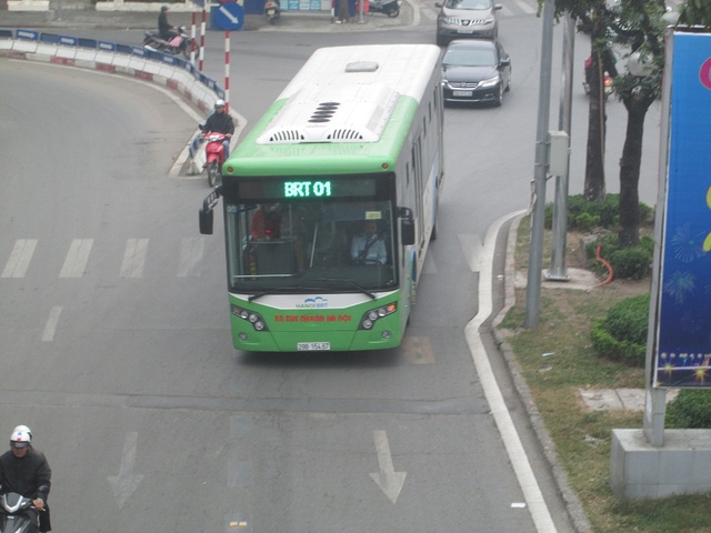 Hà Nội: Mở thêm tuyến buýt nhanh BRT 02 Kim Mã - Hòa Lạc