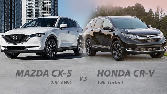 So sánh Mazda CX-5 và Honda CR-V bản cao cấp nhất vừa ra mắt