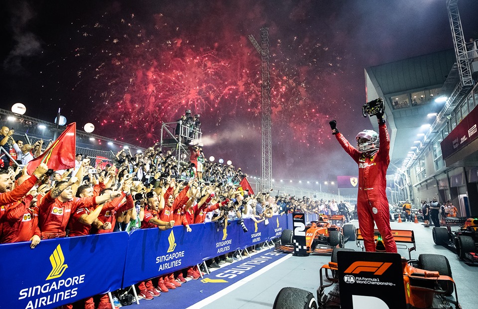 Kết quả F1 Singapore GP 2019: Ferrari chiến thắng tuyệt đối