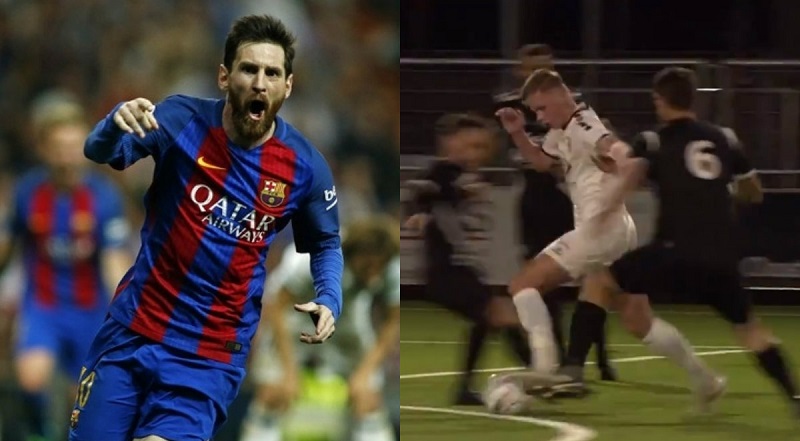 VIDEO: Cầu thủ nghiệp dư solo ghi bàn không kém gì Messi