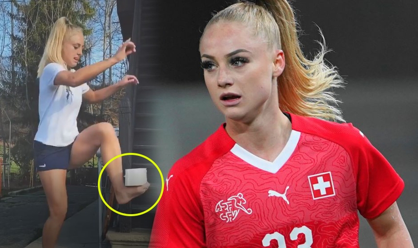 VIDEO: Nữ cầu thủ gây sốt với màn tâng giấy vệ sinh tuyệt đỉnh