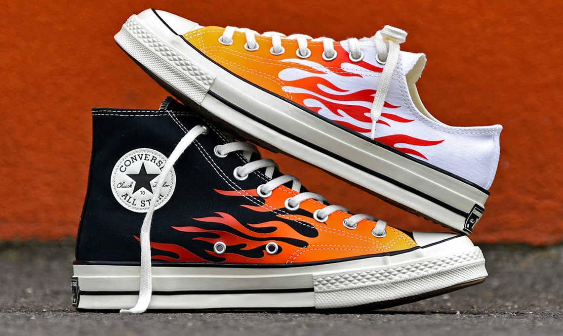 Converse đem họa tiết lửa rực rỡ lên dòng Chuck 70 huyền thoại