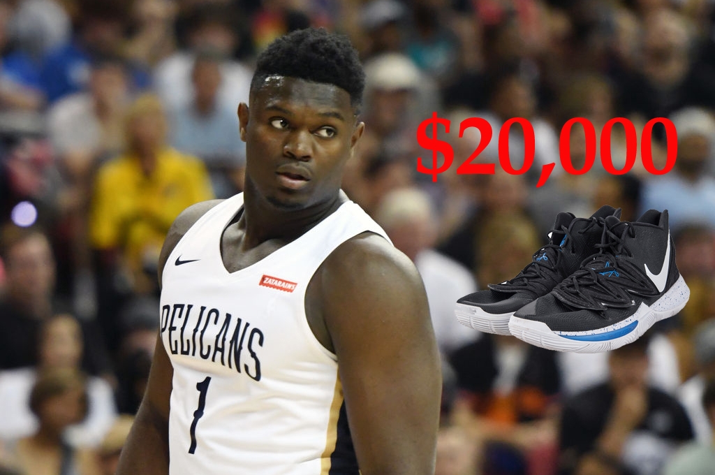 Giày bóng rổ Nike của Zion Williamson được bán lại với giá cực sốc