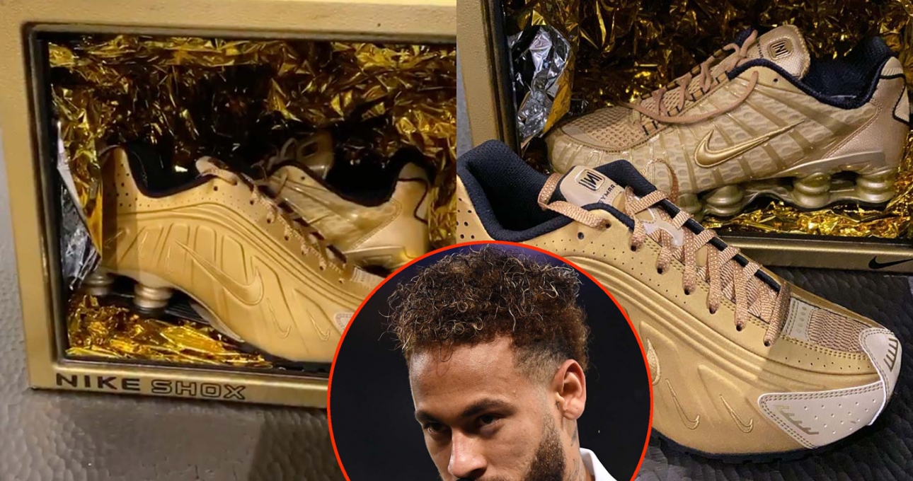 Neymar được Nike tặng giày 'dát vàng' dịp Noel