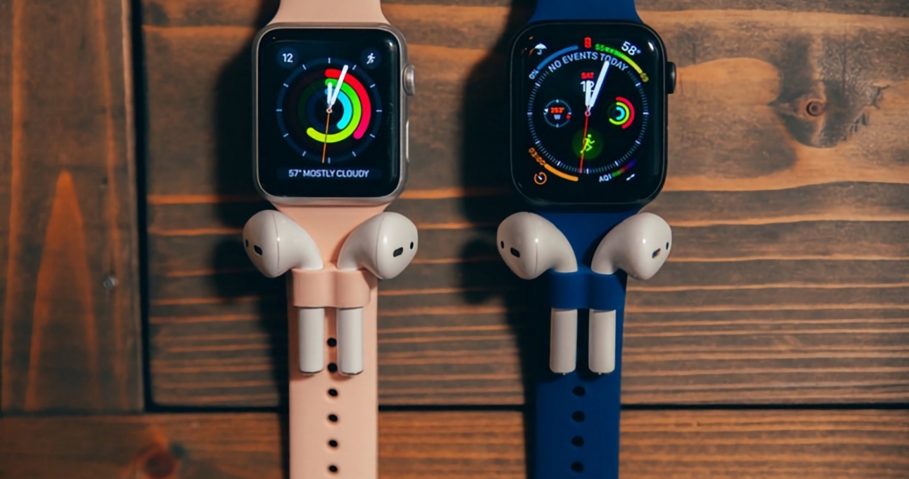 Xuất hiện dây đeo Apple Watch cài được Airpods lạ mắt