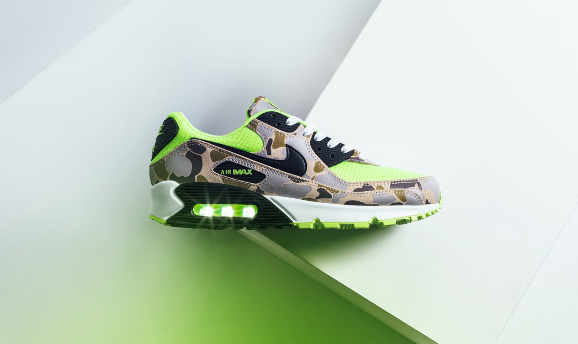 Đã mắt với phiên bản Nike Air Max 90 “Green Duck Camo”