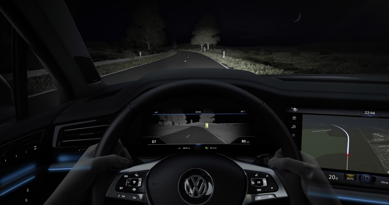Volkswagen trang bị hệ thống nhìn đêm cho Touareg 2019 