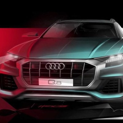 Audi Q8 tiếp tục lộ diện trong Teaser phác thảo thiết kế mới
