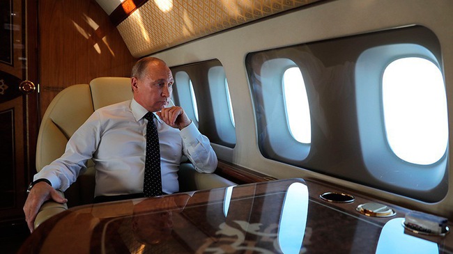 Soi nội thất dát vàng trong chuyên cơ của Tổng thống Nga Putin