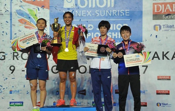 Indonesia vượt Trung Quốc dẫn đầu tại giải cầu lông trẻ VĐTG