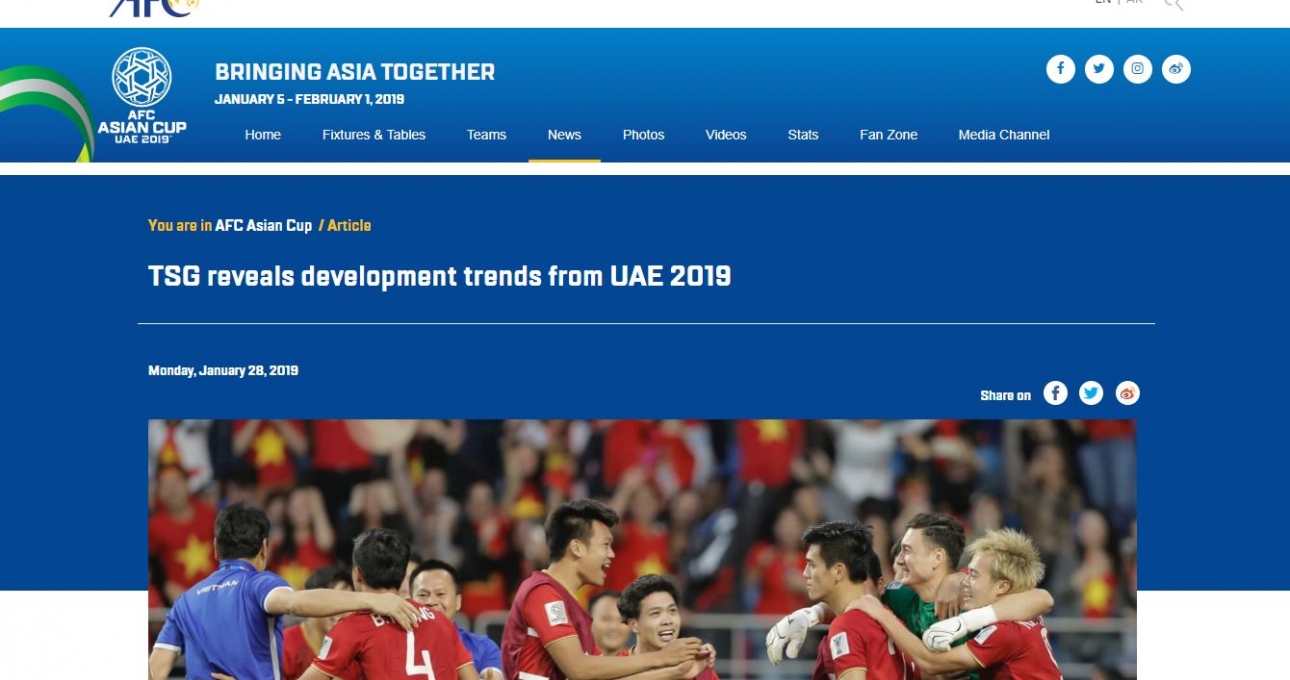 Việt Nam nhận lời khen đặc biệt từ ban kỹ thuật AFC