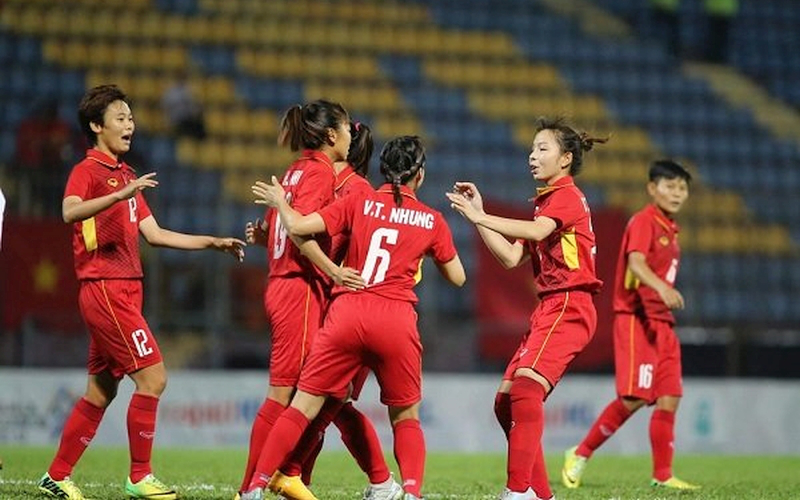 ĐT nữ Việt Nam thắng Campuchia 10-0