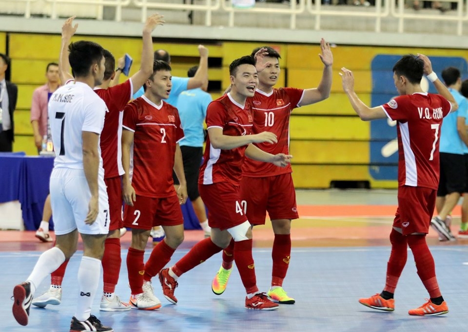 Vùi dập Myanmar, Việt Nam giành vé dự VCK futsal châu Á 2020