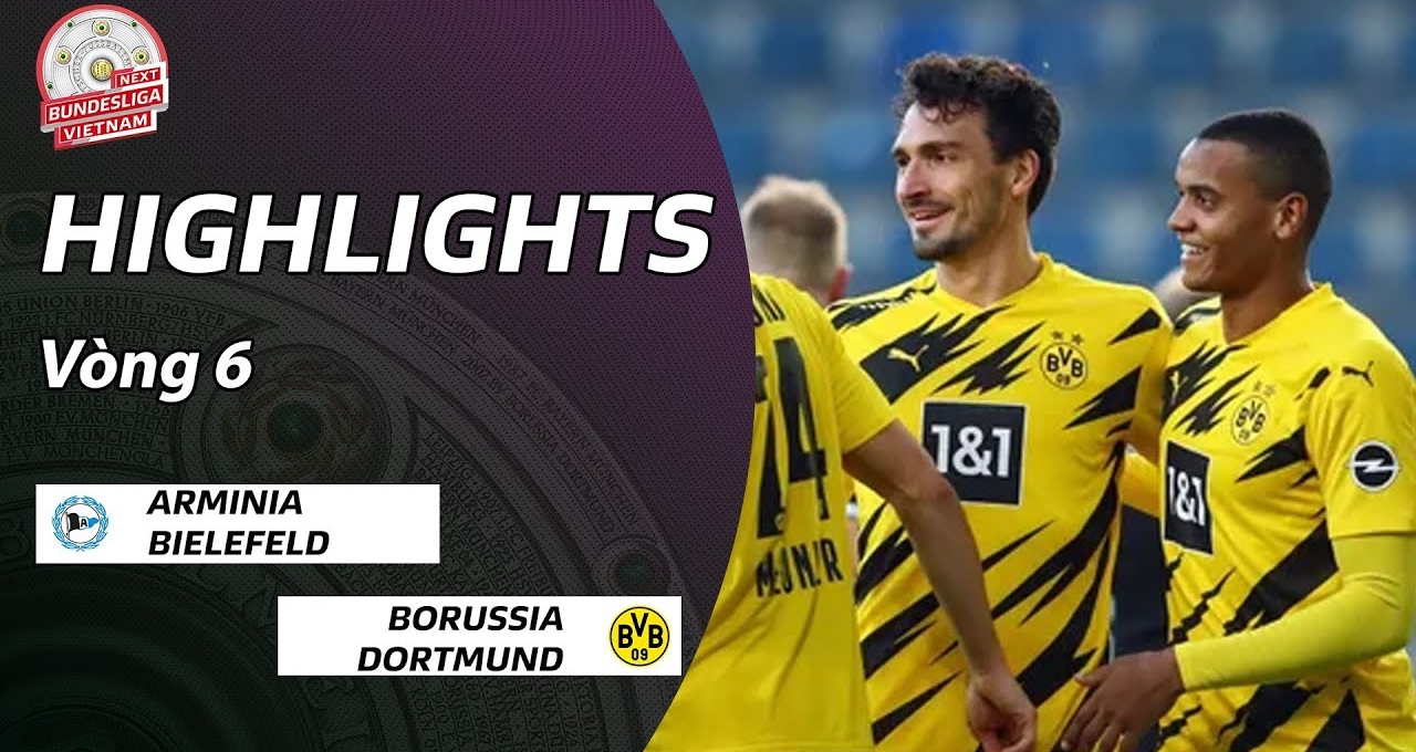 Video bàn thắng Bielefeld 0-2 Dortmund: Hậu vệ thay tiền đạo