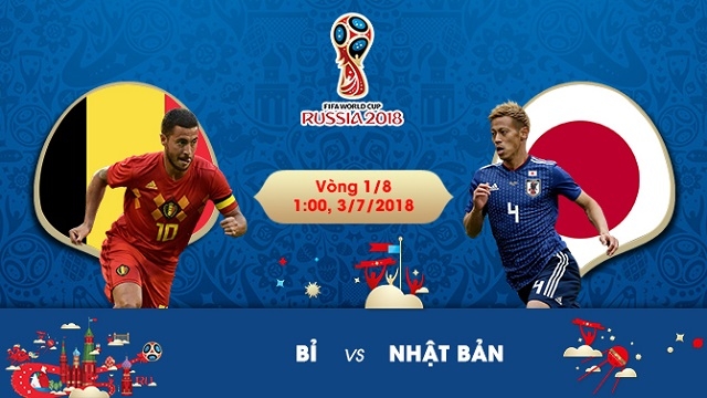 Đội hình ra sân Bỉ vs Nhật Bản, 1h00 ngày 3/7