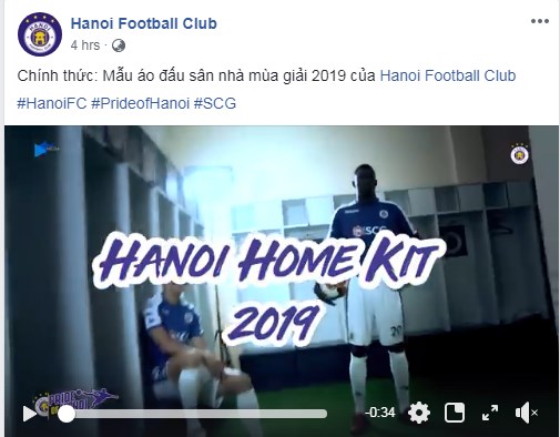 VIDEO: Hà Nội FC ra mắt áo đấu sân nhà