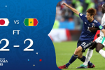 Highlights: Nhật Bản 2-2 Senegal (Bảng H World Cup 2018)