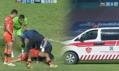 Gặp 'tai nạn khó hiểu', cầu thủ Indonesia bất ngờ đổ gục xuống sân