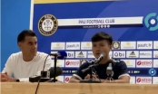 HLV Pau FC khen Quang Hải nức nở trong buổi họp báo ra mắt tân binh