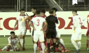 VIDEO: Gây hấn với U22 Việt Nam, cầu thủ Tajikistan nhận cái kết đắng