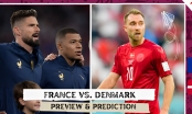 Siêu máy tính dự đoán kết quả Pháp vs Đan Mạch: Tỷ lệ cân bằng