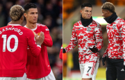 Dù dự bị, Ronaldo vẫn thể hiện tinh thần chuyên nghiệp với Rashford