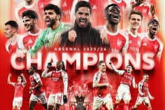CHÍNH THỨC: Arsenal vô địch Ngoại hạng Anh sau 22 năm