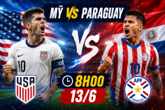 Trực tiếp bóng đá Mỹ vs Paraguay: Đã có đội hình