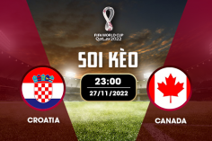 Dự đoán tỉ số kết quả Croatia vs Canada, 23h00 ngày 27/11