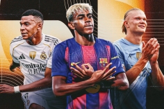 Top 5 Quả bóng Vàng 2026: Mbappe về nhì, top 1 xứng đáng