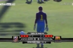 VIDEO: Thủ môn nhí Barca cản phá 6 cú sút penalty và ghi bàn quyết định