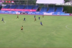 VIDEO: U23 Malaysia phản công nguy hiểm phút 14