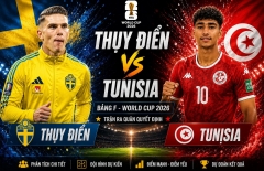 Đội hình mạnh nhất Thụy Điển vs Tunisia: Hàng công thượng hạng!