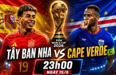 Link xem trực tiếp Tây Ban Nha vs Cabo Verde hôm nay 23h00 ngày 15/6 trên VTV